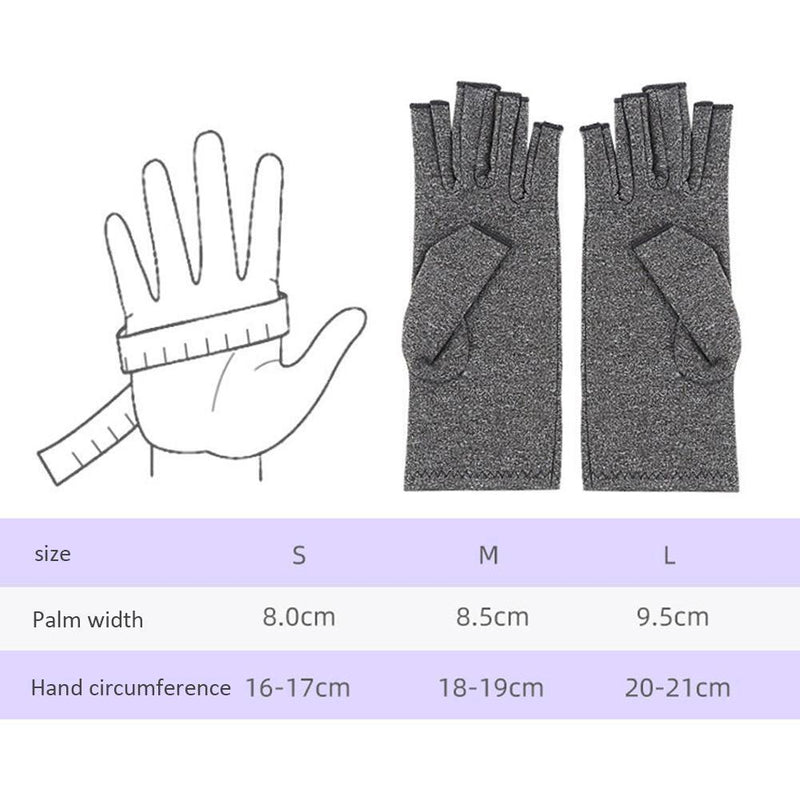 Arthritis Therapy Compression Gloves Pain Joint Relief Warm Mittens (M)