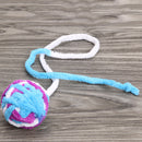 Cat Plush Colorful Ball Toys Interactive Pet Playing Molar Chew Toys (01)