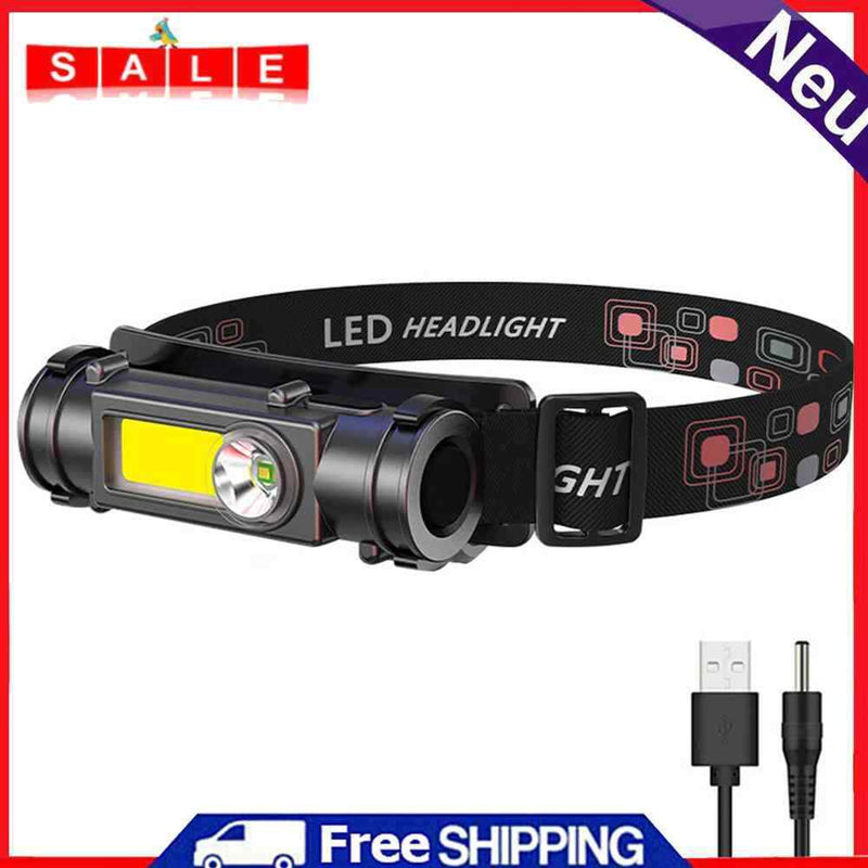 XPG+COB LED Powerful Headlight Head Torch for Outdoor Camping Hiking Fishing