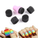 Sponge Seal Block Nail Files Set Manicure Tool Gradient Color Nail Paint Newly