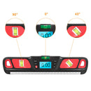 Digital Magnetic Base Level Slope Inclinometer Electric Angle Finder (Red)