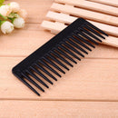 Black Plastic Wide Teeth Comb Wavy Hair Styling Detangling Wide Comb