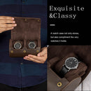 #A Watch Roll Travel Case Portable Retro Leather Display Wristwatch Holder
