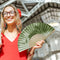 Bamboo Forest Birds Oil Paint Folding Fan By Number DIY Digital Oil Painting Fan