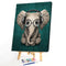Hand Painted Craft Painting By Numbers DIY Music Elephant Digital Oil Picture