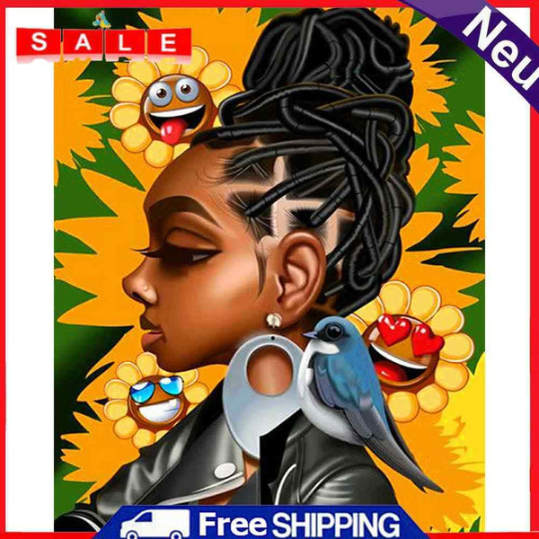 Painting By Numbers Acrylic Handmade Cool Girl Digital Picture Art Craft Decor