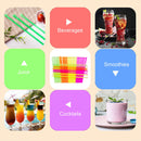 Portable Scoop Straw - Random Colorful Bright for Drinking Spoon & Straw 2