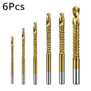 HSS Drill Bit Set Titanium Coated Drill Bits 3 - 8mm Plastic Drills Metal E6B4