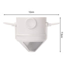 Stainless Steel Folding Coffee Filter with Brush Coffee Dripper (White) Newly