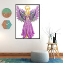 Diamond Painting Rhinestone 5D Special Shaped DIY Mosaic Kit Purple Angel Newly
