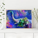 5D DIY Diamond Painting Kits Full Round Drill Elephant Animal Art (A5276)
