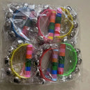 Rainbow Bell Rattles Musical Instrument Baby Shaking Bell Hand Shake Bells