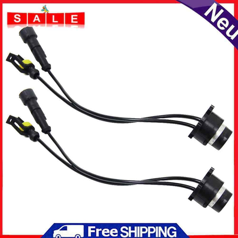 2pcs HID Xenon Light Wire Harness Holder Socket D2S D4S to AMP Ballast Adapter
