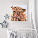 Hand Painted on Canvas DIY Color Cattle Oil Paint By Numbers Drawing Kit Ar