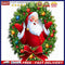 Santa Claus Hand Painted Drawing DIY Art Canvas Oil Kit Paint By Numbers Decor