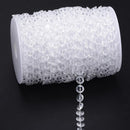 33FT Garland Diamond Acrylic Crystal Bead Curtain Wedding DIY Party Decor Newly