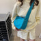 #A Casual Shoulder Bag Women Girls Shopping Crossbody Bag Oxford Cloth Handbags