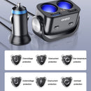 Auto Accessories Car Charger Socket Car Cigarette Lighter Dual USB Charger