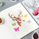 16 Sheets Plastic Art Painting Stencils Set Hollow Color Filling Template