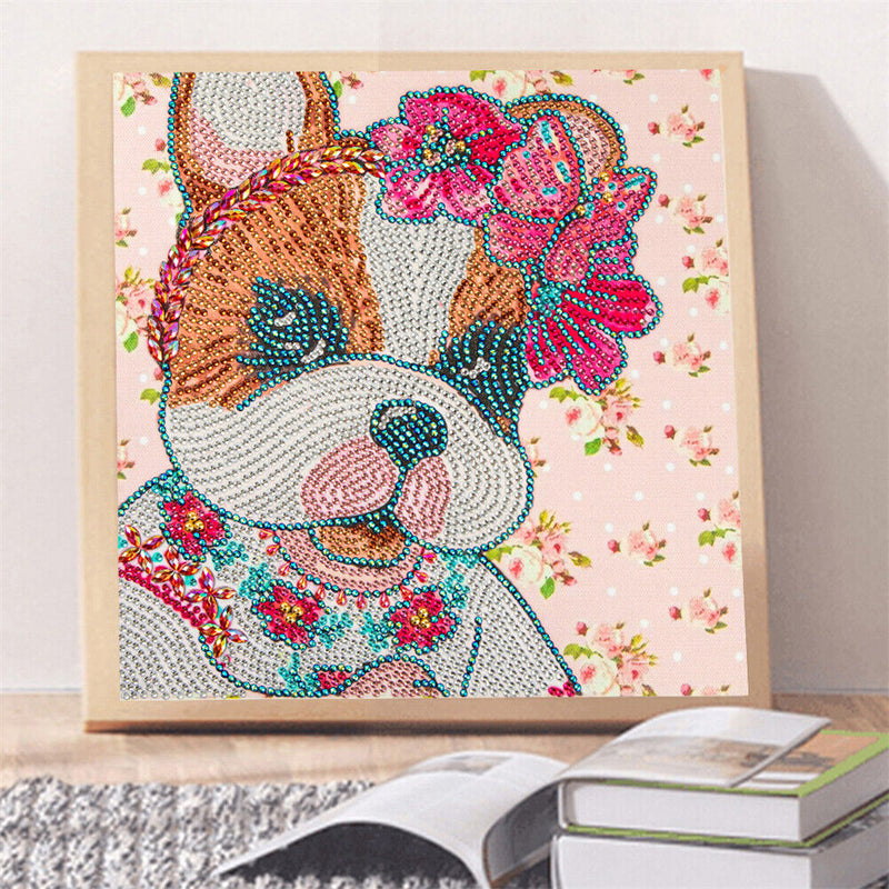DIY 5D Mosaic Cat Rhinestone Drawing Part Special Shape Diamond Painting Kits