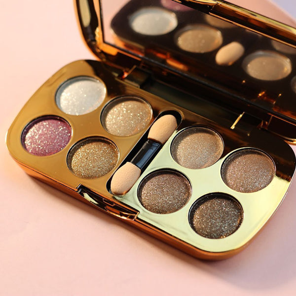 with Brush Face Makeup Glitter Eyeshadow Eye Shadow Palette Beauty Accessories