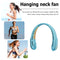 #A Hanging Neck Fan USB Rechargeable Bladeless Mute Air Cooling Fans for Summer