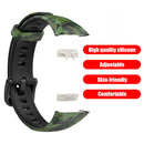 Soft Silicone Wristband Adjustable Bracelet Watchband for Huawei Band (B)