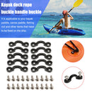 10pcs C Type Deck Rope Buckles Kayak Humpback Handle Buckle with Screws Kit