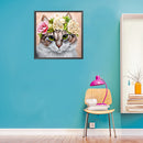 DIY Diamond Painting Kits Garland Cat Full Round Drill Wall Home Decoration Gift