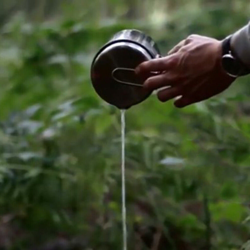 2pcs/Set Foldable Portable Camping Cooking Kettle+Storage Bag Outdoor Pots Newly