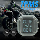 Waterproof LCD Motorcycle TPMS USB Rechargeable Tire Pressure Monitoring System