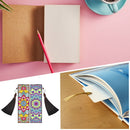 2pcs DIY Diamond Painting Leather Bookmark Mandala Tassel Crafts (FQY046)