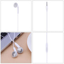 3.5mm In-ear Wired MIC Headphone Phone Universal Music Earphone(White)