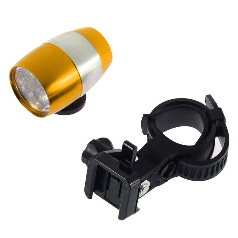 Bicycle Front Head Light 6LED MTB Fork Handlebar Safety Night Lamp (Yellow)