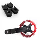 Universal Silicone Bicycle Crank Protector MTB Crank Cover (Black) by Heummyo