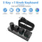RGB Macro 3 Key + 1 Knob Programmable Mechanical Gaming Keyboard (Black) #F