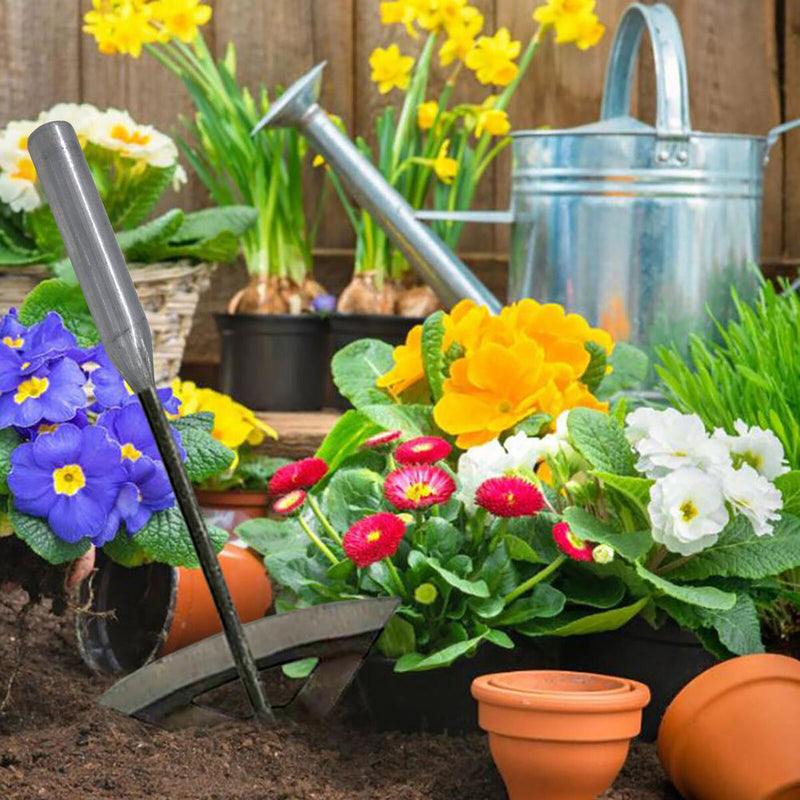 Hollow Hand Hoe - Sharp Gardening Gift for Backyard Weeding Loosing Planting