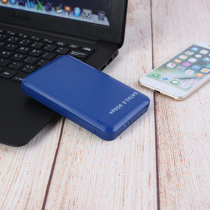 2.5 inch USB3.0 to SATA 3.0 HDD Hard Disk Drive External Case Box (Blue)