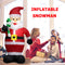 120cm Giant Santa Claus with Crutch Inflatable Christmas Props Decor (US) Newly