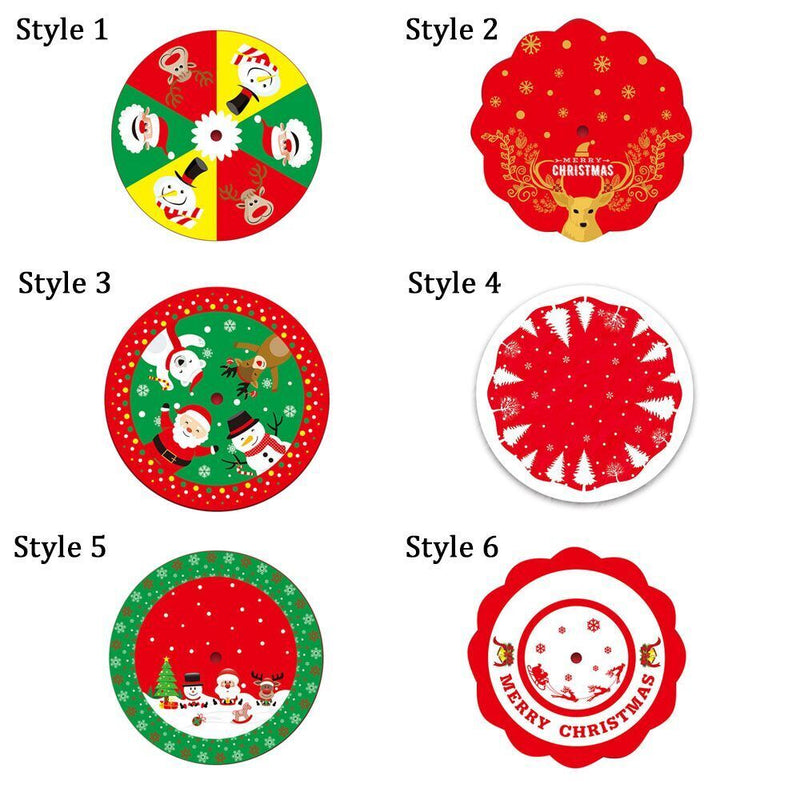 Elk Carpet Floor Mat Xmas Floor Cover Christmas Tree Skirt Outdoor Blanket