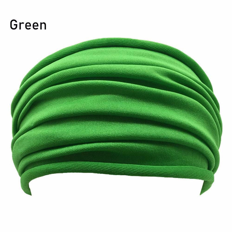 Yoga Hairband Turban Running Headwrap Stretch Hair Band Wide Sports Headband