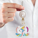 2x DIY Full Special Shape Diamond Painting Keychain Bag Decor Kit (DYSK11)