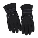 Cycling Men Fleece Gloves Sport Ridding Windproof Warm Ski Gloves (Black) Newly