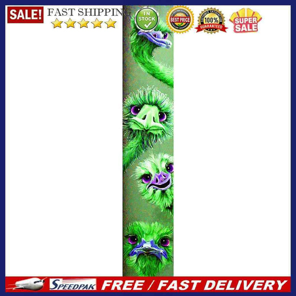 5D Kit Rhinestone Pictures DIY Green Ostrich Full Round Drill Diamond Paint