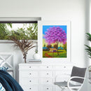 Hut under Tree Oil Paint By Numbers Kits Canvas Drawing DIY Coloring Picture Art