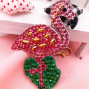 4pcs Full Drill Special Shaped Diamond Painting Bird Shape Key Ring Gift Newly