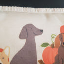 20" Isaac Mizrahi Fall Corgi Dachshund Golden Retriever Dog Lumbar Throw Pillow