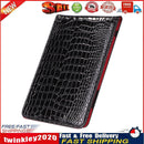 PU Crocodile Golf Leather Scorebook Wallet Score Card Pocketbook (Black) Newly