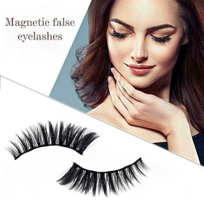 5 Pairs Reusable 5 Magnetic Eyelashes Magnetic Eyeliner and Kits Lashes Q9R8