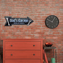 Arrow Shape Dad s Garage Retro Metal Plate Tin Sign for Bar Pub Club Cafe